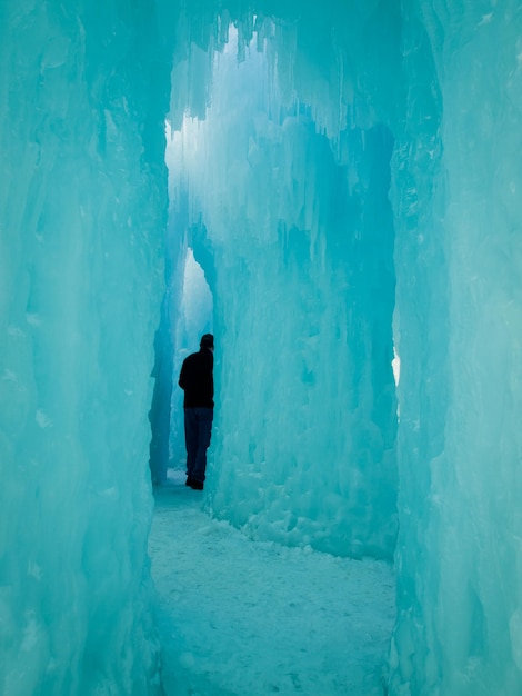 Ice Castles of Siverthorne, Colorado.