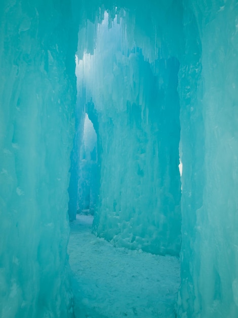 コロラド州シバートホーンの氷の城。