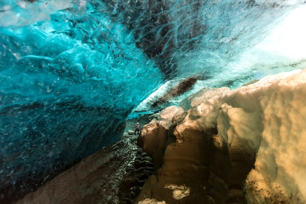 Photo ice cave iceland