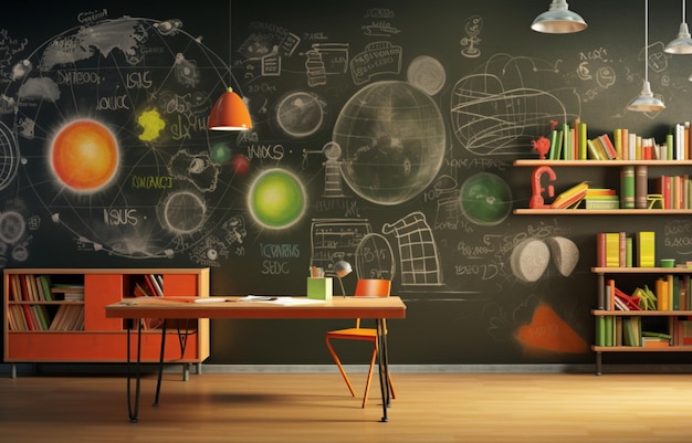 Ice Chalkboard and Its Expansive Educational Resources Background