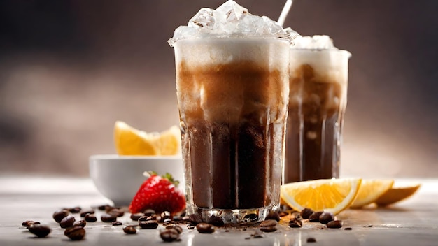 Ice Coffee Background Very Cool