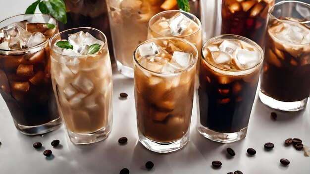 Ice Coffee Background Very Cool