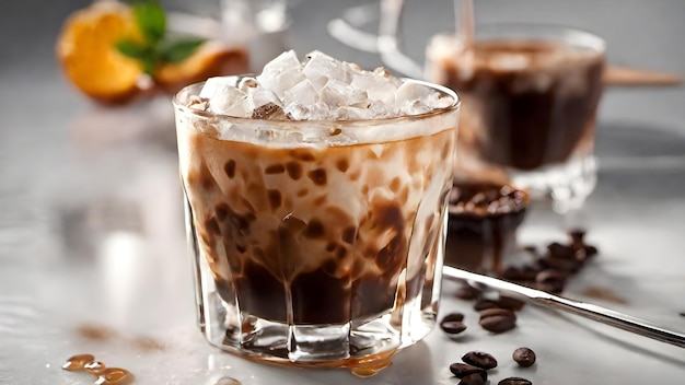 Ice Coffee Background Very Cool