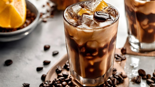 Ice Coffee Background Very Cool