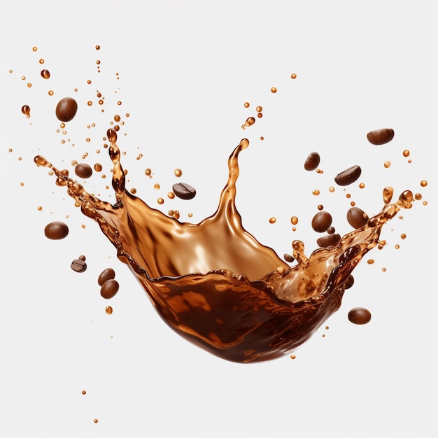 ice coffee splash