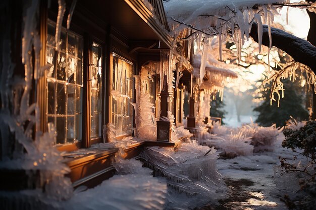 Ice Covered Windows and Windows Reve