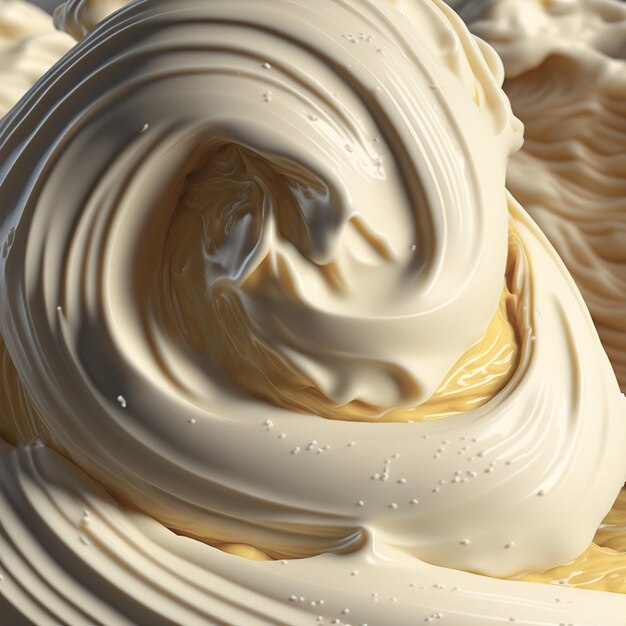 Photo ice cream ai render