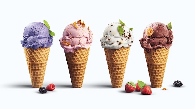 ice cream background HD 8K wallpaper Stock Photographic Image