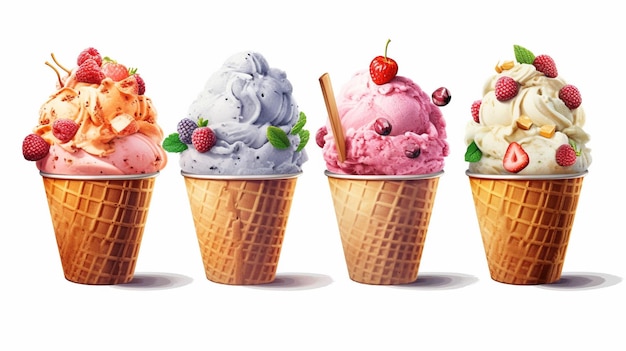 ice cream background HD 8K wallpaper Stock Photographic Image