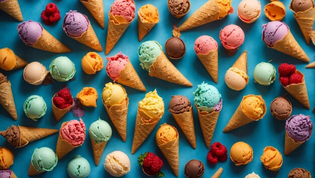 ice cream background pattern