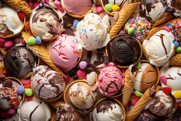 ice cream background seamless