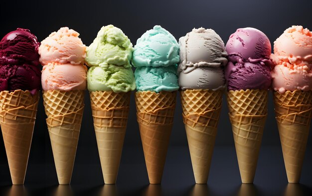 Ice cream cone background