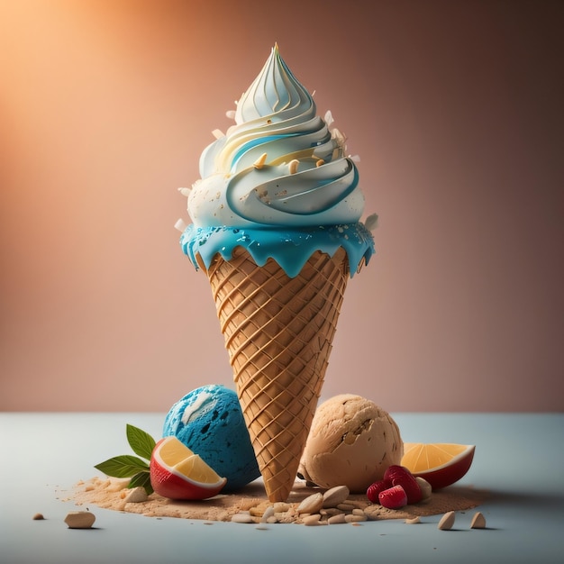 Ice Cream Cone Mockup