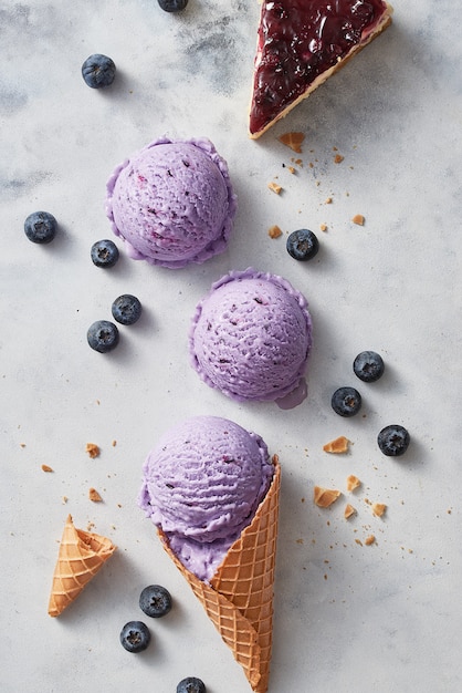 Photo ice cream cones