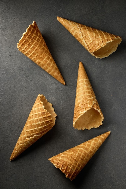 Photo ice cream cones