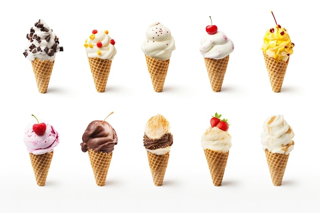 Ice Cream Dessert Background This delightful backdrop everyone's favorite treat generative ai illustration