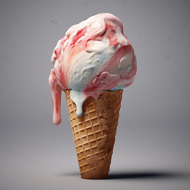 Photo ice cream generative ai