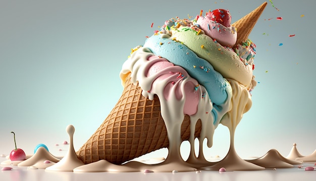 Ice cream is very nice Generative AI