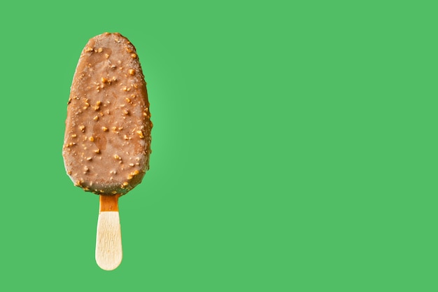 Ice cream lolly popsicle chocolate walnut sweet dessert healthy food meal snack