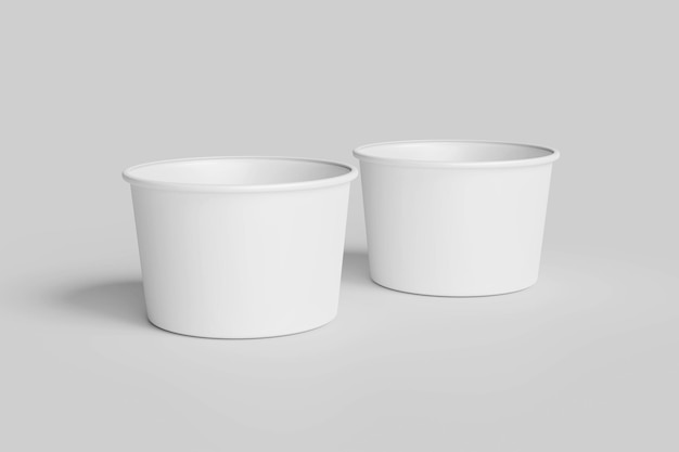 아이스크림 종이 컵 모