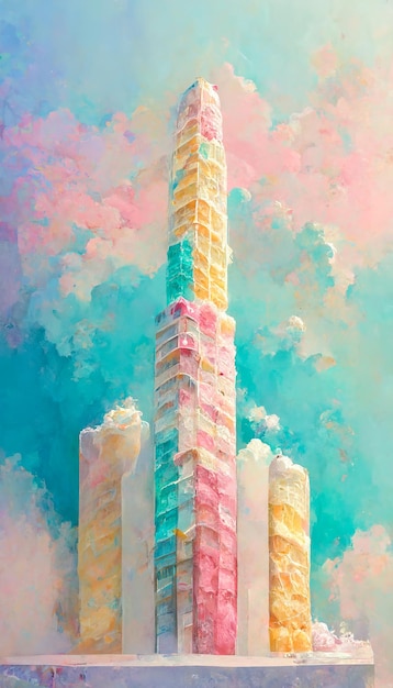 Ice cream skyscraper