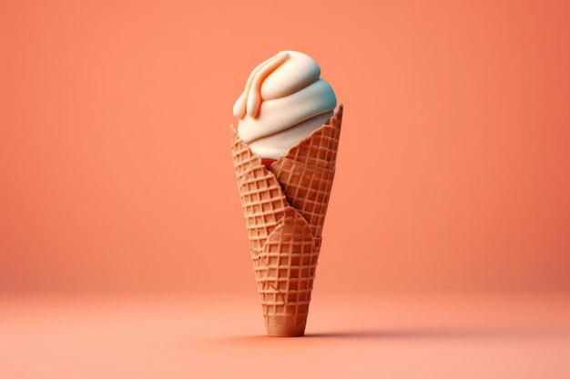 ice cream with cone Cinematic Editorial Food Photography