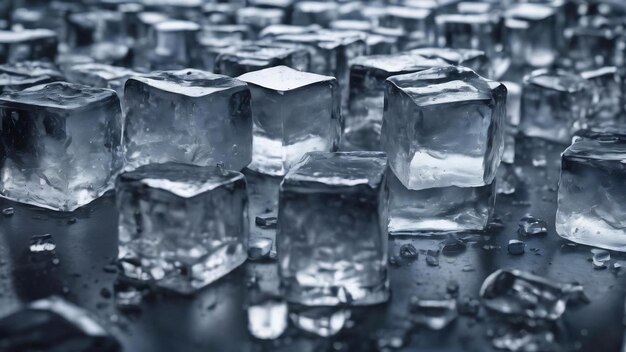 Ice cube background still life