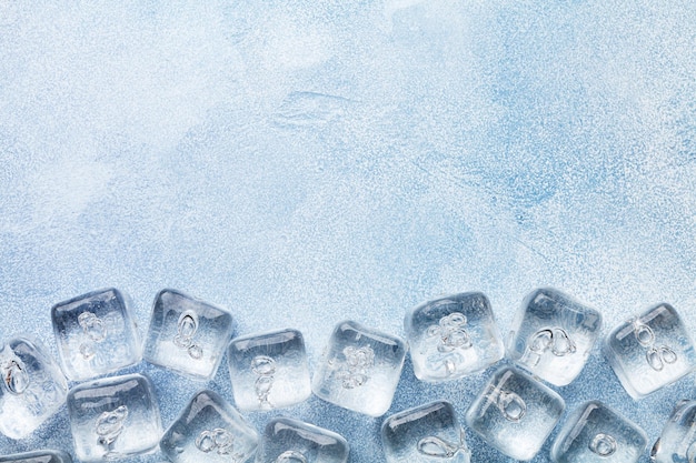 사진 얼음 조각과 물방울