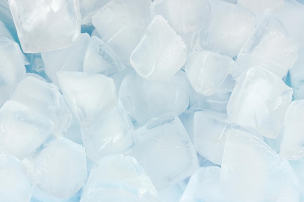 ice cubes closeup background