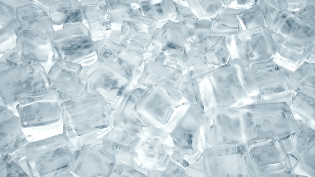 Photo ice cubes for cold drinks