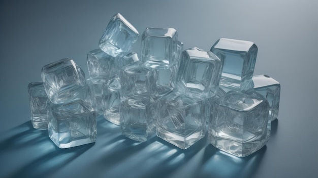 Ice cubes Generative AI