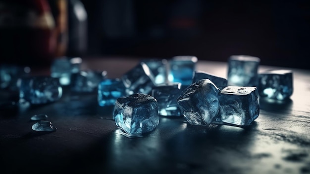Ice cubes Generative Ai