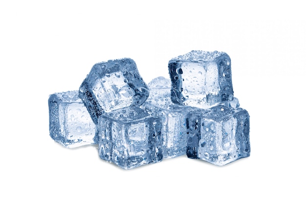 Ice cubes isolated