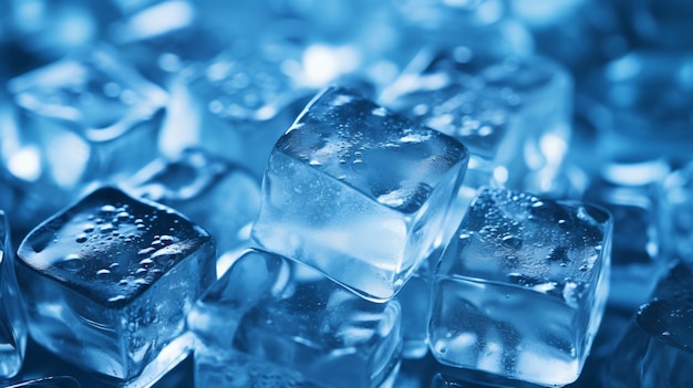 Foto cubi di ghiaccio