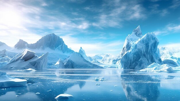 Premium AI Image  arctic ocean wallpapers HD 8K wallpaper Stock