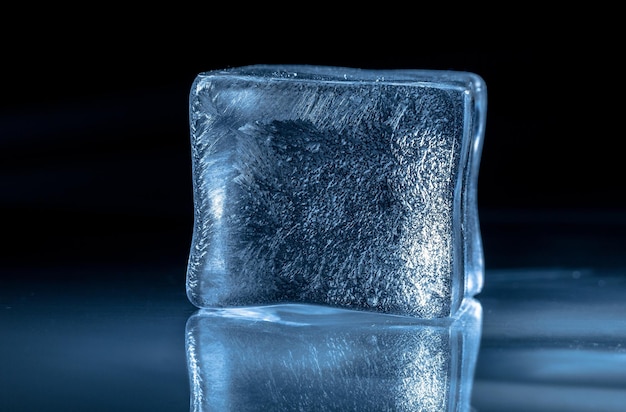 Ice frozen isolated closeup close-up cold freeze