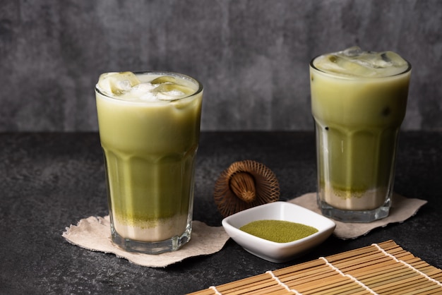 ice green tea latte food