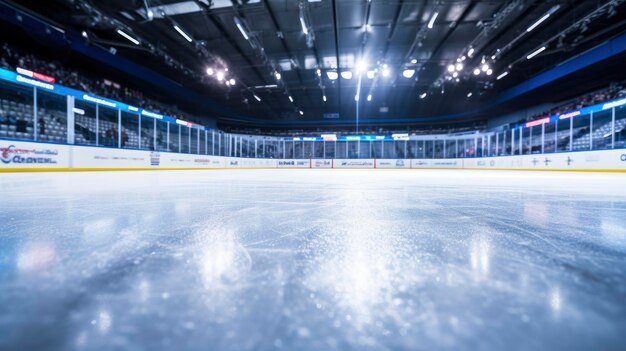 Photo ice hockey players on a rink