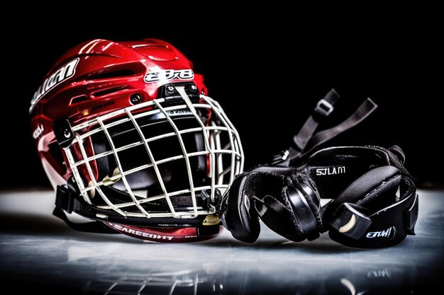 ice hockey tools and equipment professional advertising photography