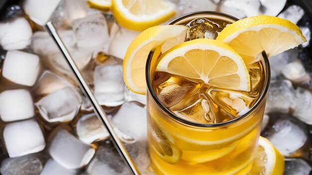 Фото ice lemon tea