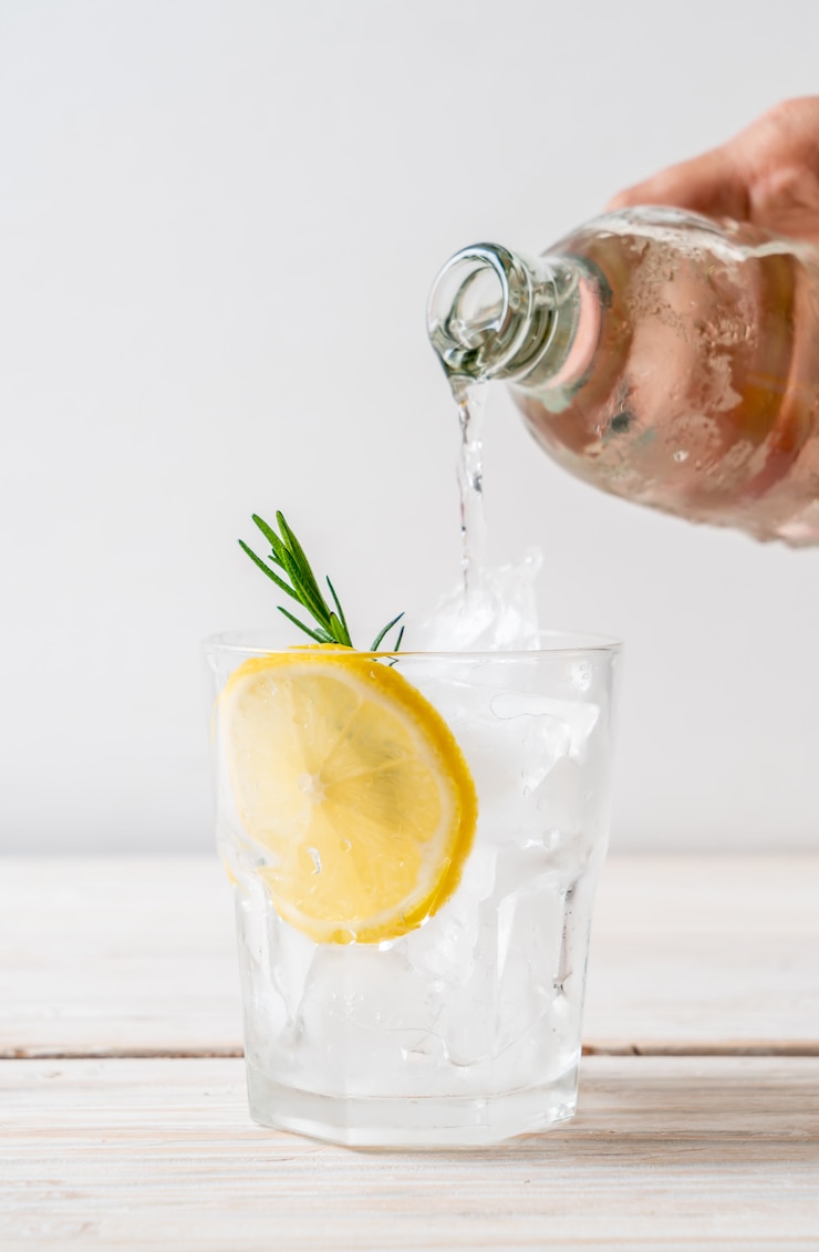 Photo ice lemonade soda