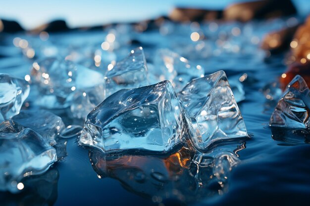 氷の形の背景