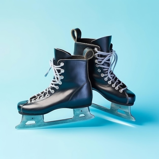 Ice skates Illustration AI Generative