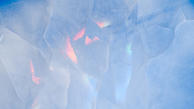 Ice texture background with reflections