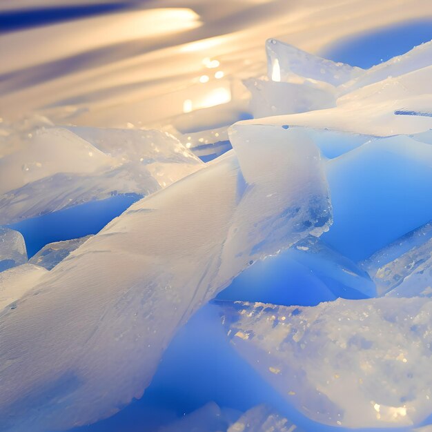 写真 氷の質感の背景