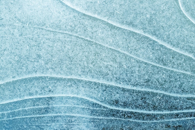 Ледяная текстура с трещинами Лед, слегка покрытый снегом