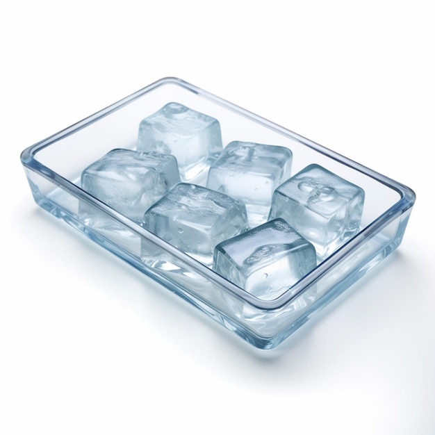 Ice Tray with white background high quality ultra h