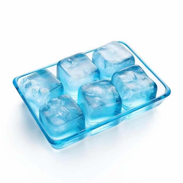 Photo ice tray with white background high quality ultra h