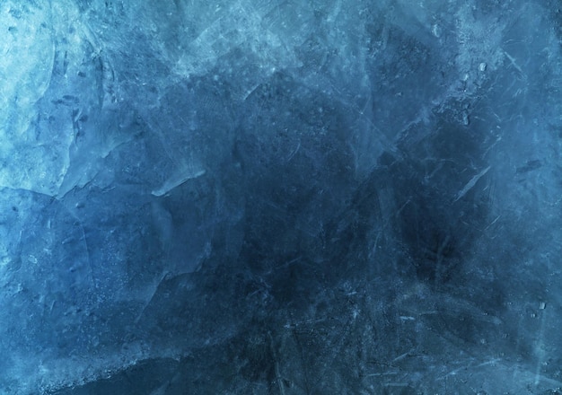 Photo ice winter dark blue background cracked grunge texture