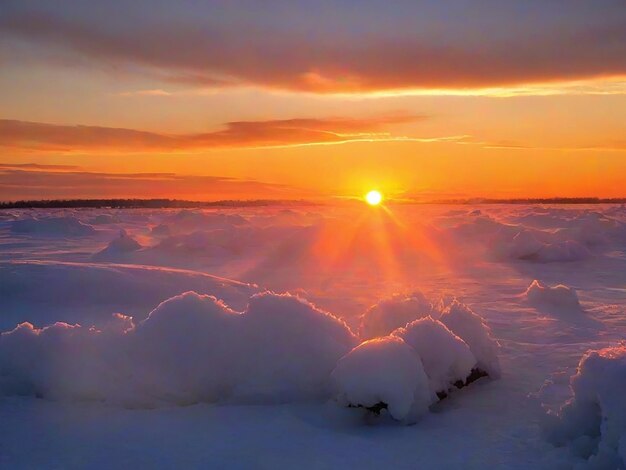 Foto ice zonsondergang